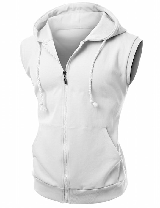 Xpril men's high quality cotton Zip up hoodie Vest